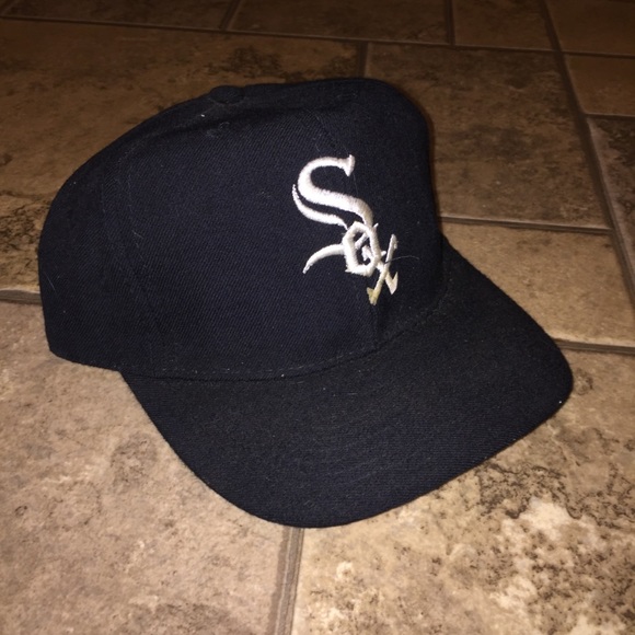 vintage white sox snapback